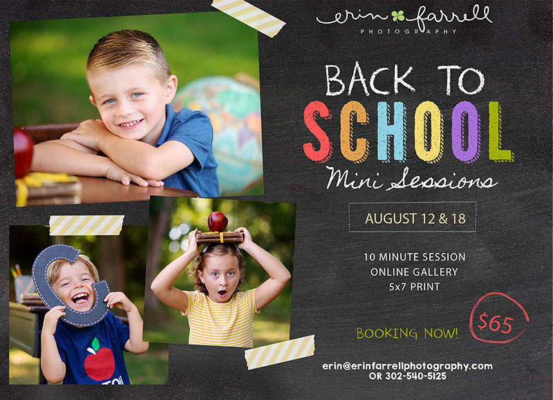 Back to School Mini Sessions